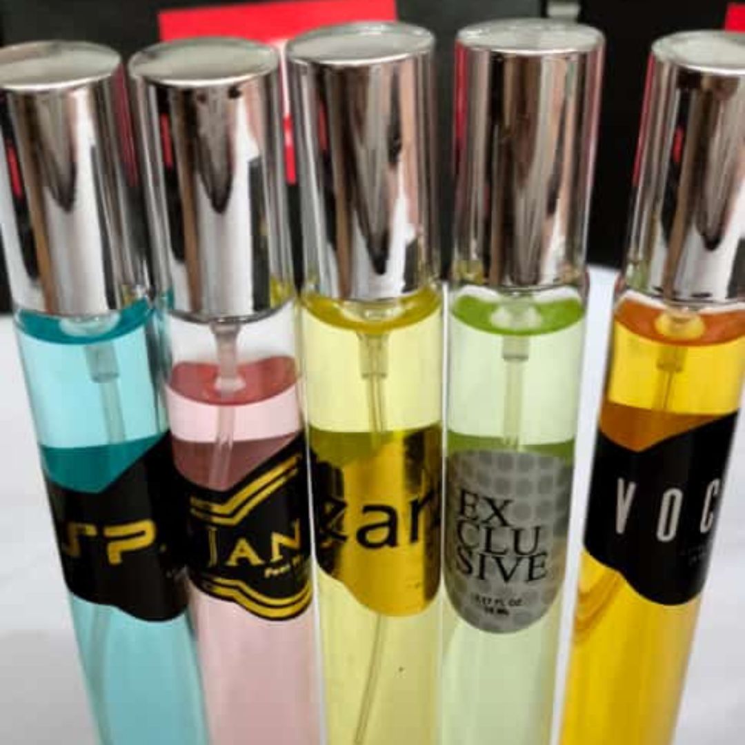 J. Perfume Tester Pack of 5 - Long-lasting, high-quality fragrances.