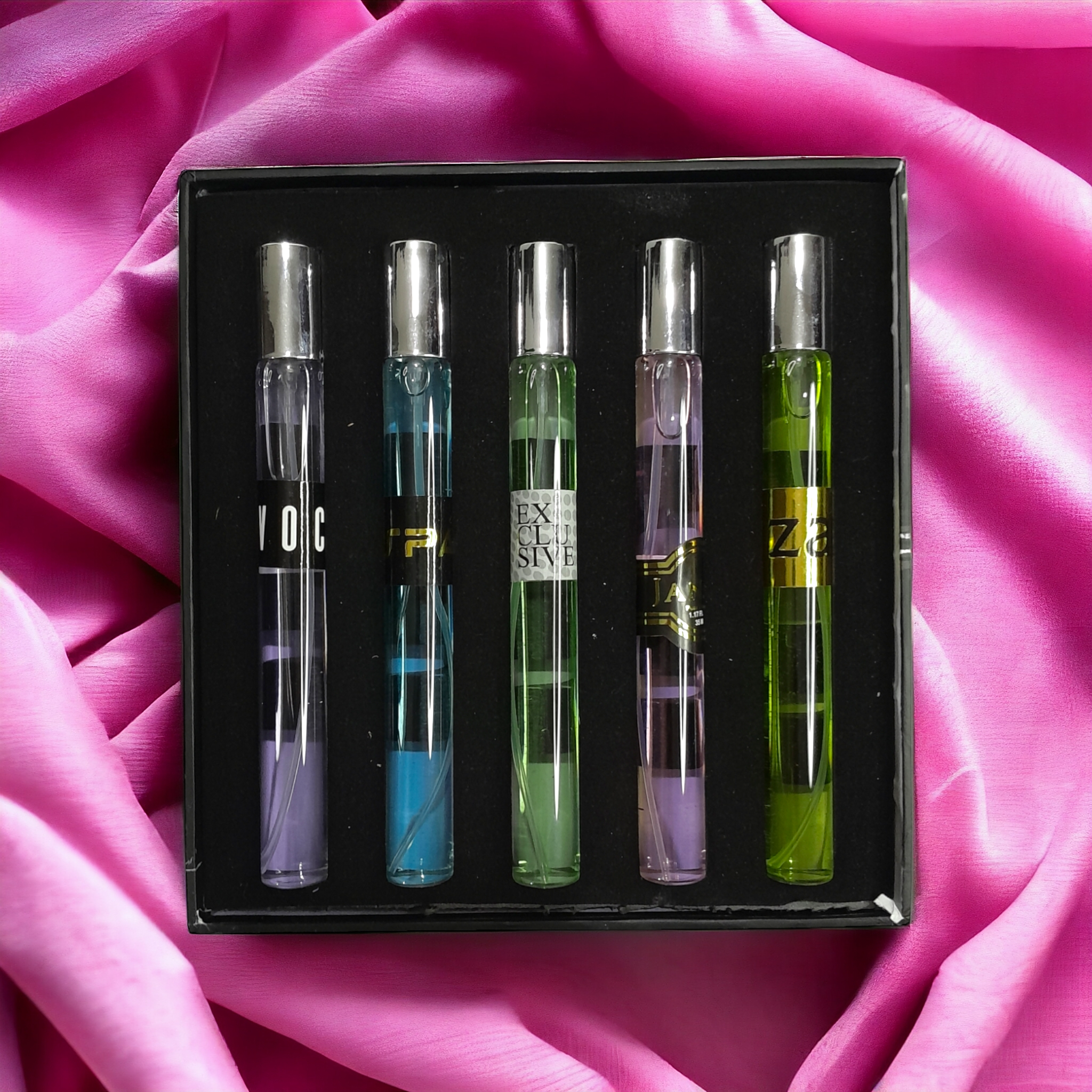 J. Perfume Tester Pack of 5 - Long-lasting, high-quality fragrances.