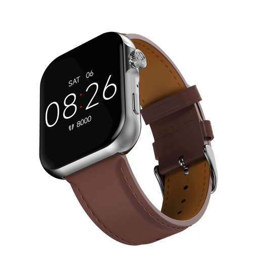 R-09 Ultra Smart Watch: Faux Leather | AMOLED Display | Always-On Display