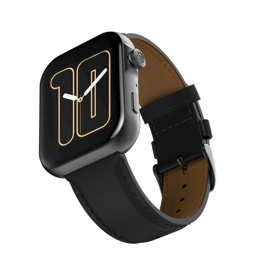 R-09 Ultra Smart Watch: Faux Leather | AMOLED Display | Always-On Display