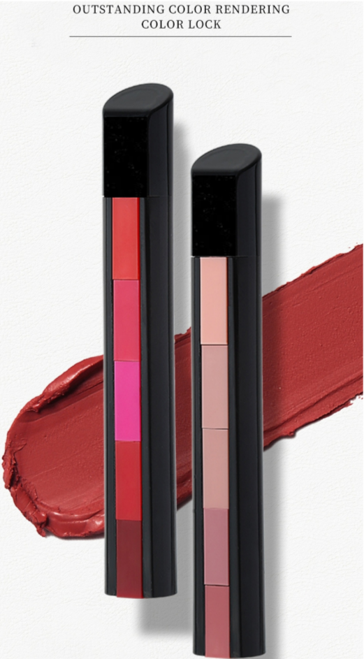 Huda 5-in-1 Magic Lipstick – 5 Shades, 1 Stick! (Buy 1 Get 1 Free)